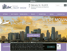 Tablet Screenshot of miamiyachtshow.com
